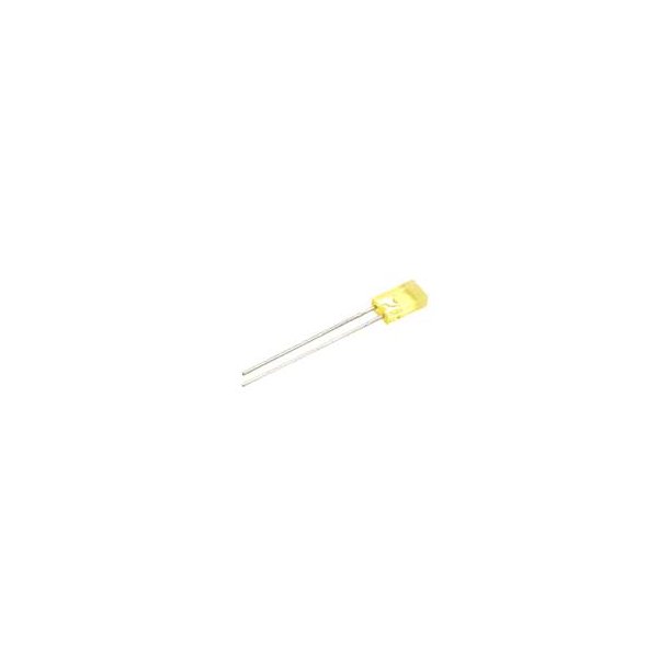 LED 5 x 2,5 mm flad, Gul