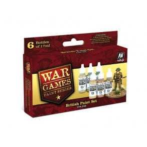 Vallejo Set 70153: WWII Wargames British Paint Set