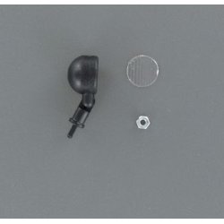 Arbejdslampe, sort med rundt hus