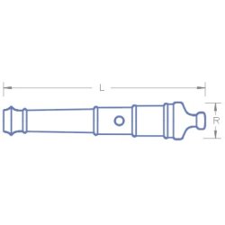 Kanon (type A), 32 x 6 mm, 10 stk.