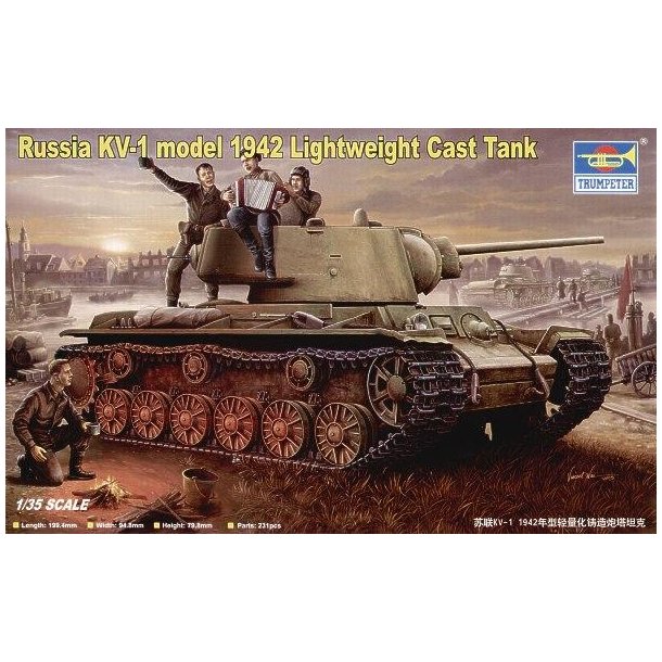 Russian KV-1 model 1942 Leight Cast Turret Tank