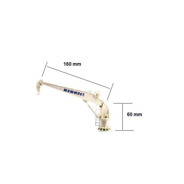Skibskran i skala ca. 1/50