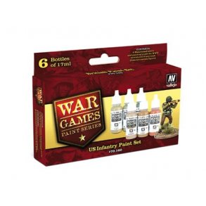 Vallejo Set 70160: WWII Wargames US Paint Set