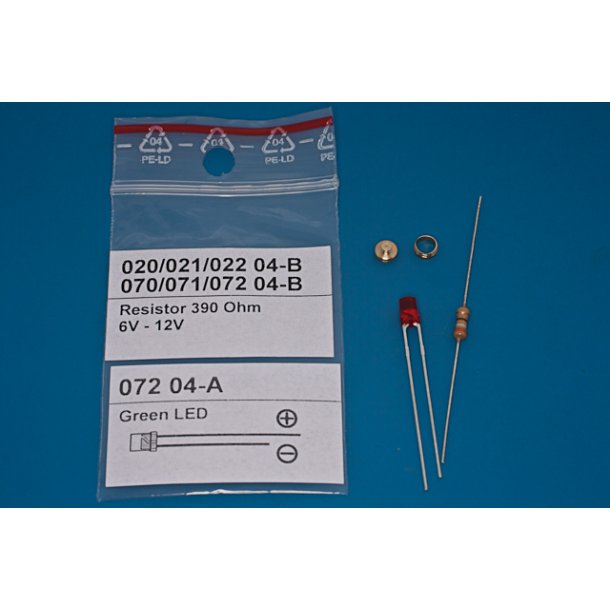 Lanterne Rd, 6 x 4 mm inkl. LED, 1 stk