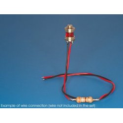 Lanterne Rd, 6 x 4 mm inkl. LED, 1 stk