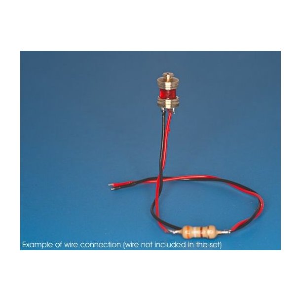 Lanterne Rd, 6 x 4 mm inkl. LED, 1 stk