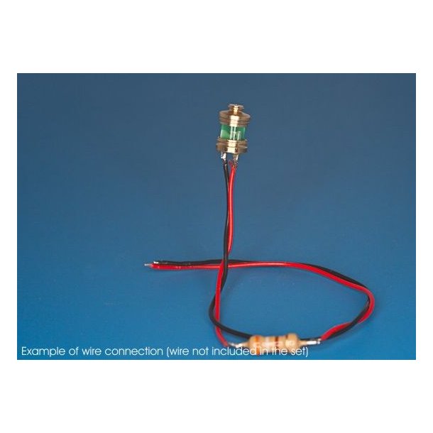 Lanterne Grn inkl. LED, 6 x 4 mm, 1 stk