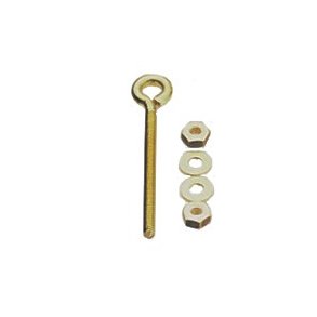 jebolt med gevind, mtrikker og skiver, 5 stk.