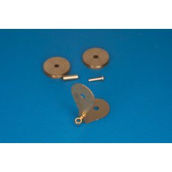 Blok, dobbelt, med drejeje, 5,9 x 3,0 mm. 4 stk.