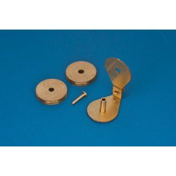 Blok, dobbelt, med drejeje, 7,1 x 4,0 mm. 4 stk.