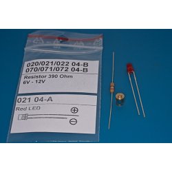 Lanterne Rd inkl. LED 180 gr., 5,7 x 4 mm, 1 stk