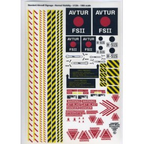 Fly skilte og mrker - skala 1/6 - 1/12