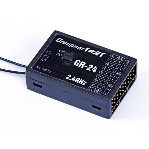 GR-24 HoTT 12-kanals modtager 2,4 GHz
