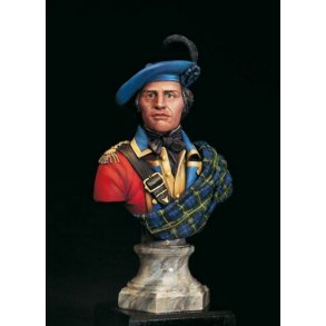 Buste af Highlander anno 1760 i skala 1/10
