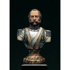 Buste af tysk kejserlig officer i skala 1/10
