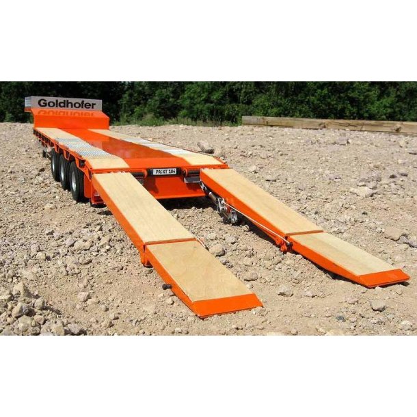 3-akslet Goldhofer Low Load trailer til Tamiya lastbiler