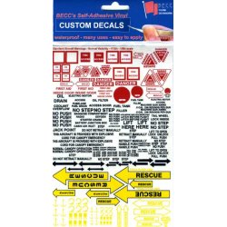 Fly advarselsskilte og mrker LV skala 1/6 - 1/12