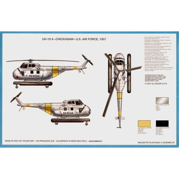 UH-19 A rescue Chickasaw skala 1/72