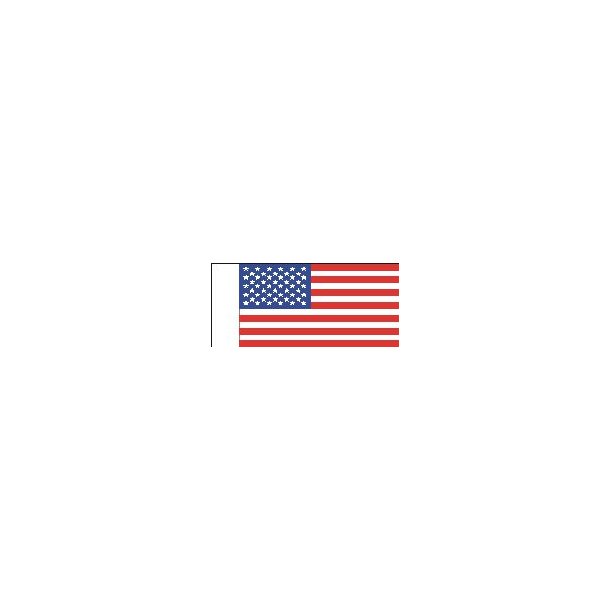 Amerikansk flag, 50 stjerner, st&oslash;rrelse D - 50 mm