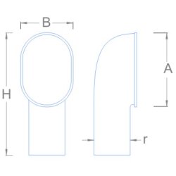 Ventil, 32,0 mm, 2 stk.