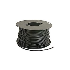 Blød ledning 0,75 mm² - sort. 100 meter