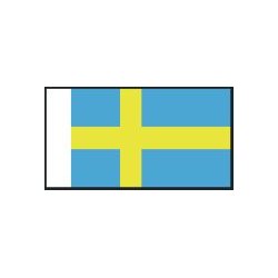 Svensk flag, strrelse C - 38 mm