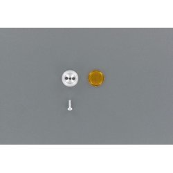 Rundt blinklys, gult