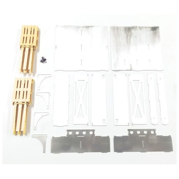 Palleskab i aluminium med 6 europaller, skala 1/14