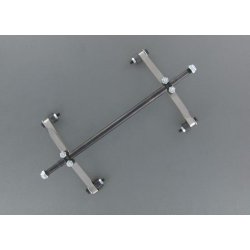 Aksel med bladfjedre til blokvogn