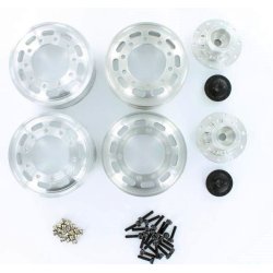 Aluflge, tvillinge-baghjul, 2 stk.