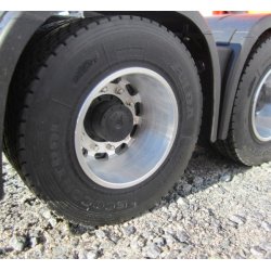 Aluflge, tvillinge-baghjul, 2 stk.