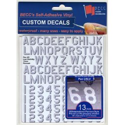 Bogstaver 13 mm US Navy Low Visibility