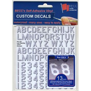 Bogstaver 13 mm US Navy Low Visibility