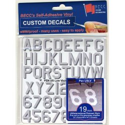 Bogstaver 19 mm US Navy Low Visibility