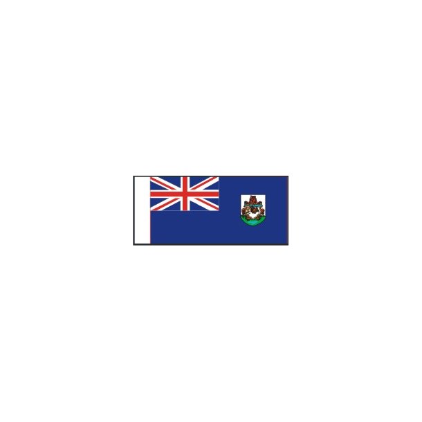 Bermuda flag, st&oslash;rrelse F - 100 mm