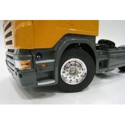 Bred forkromet flg til forhjul, 2 stk.