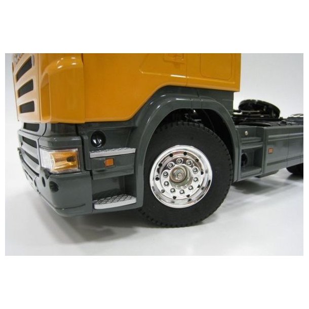 Bred forkromet flg til forhjul, 2 stk.