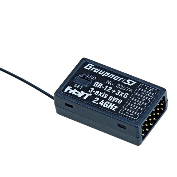 GR-12 + 3G HoTT 6-kanals modtager 2,4 GHz