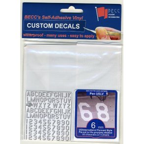 Bogstaver 6 mm US Navy Low Visibility