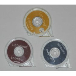 Letraline tape, sort mat, 12,7 mm x 16500 mm