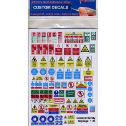 Diverse advarselsskilte og m�rker - skala 1/24