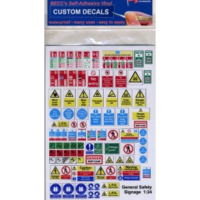 Diverse advarselsskilte og mrker - skala 1/24