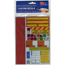 Mrker og skilte til lastbiler, skala 1/14