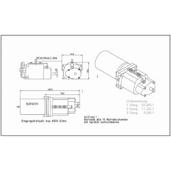 Motorflange LRP/Carson (gl. opbygning)