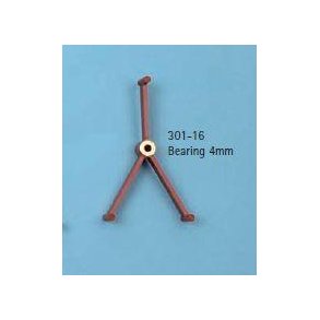 Holder til skrueaksel, Ø4 mm
