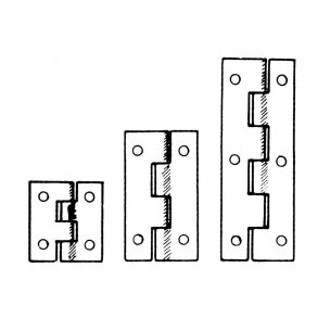 Hngsler i messing, 15 x 10 mm. 10 stk.