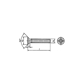 UH-X Rustfri skruer 965 - 4 x 50 mm. 10 stk.