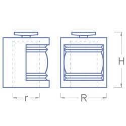 Lanterne Hvid 180 gr., 10 x 8 mm, 1 stk