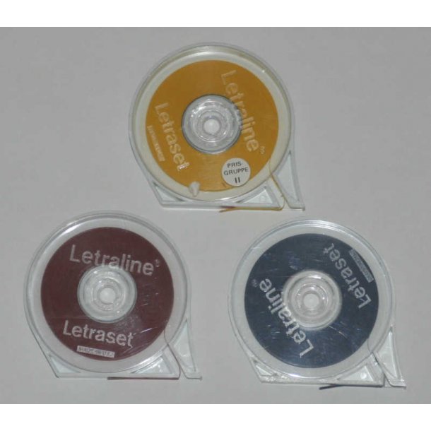 Letraline tape, m&oslash;rkegr&oslash;n flex, 3,17 mm x 16500 mm