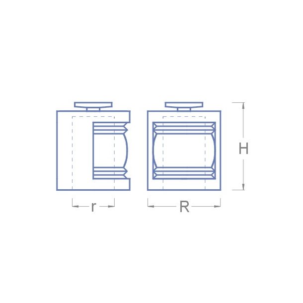 Lanterne Rd 180 gr., 12 x 10 mm, 1 stk